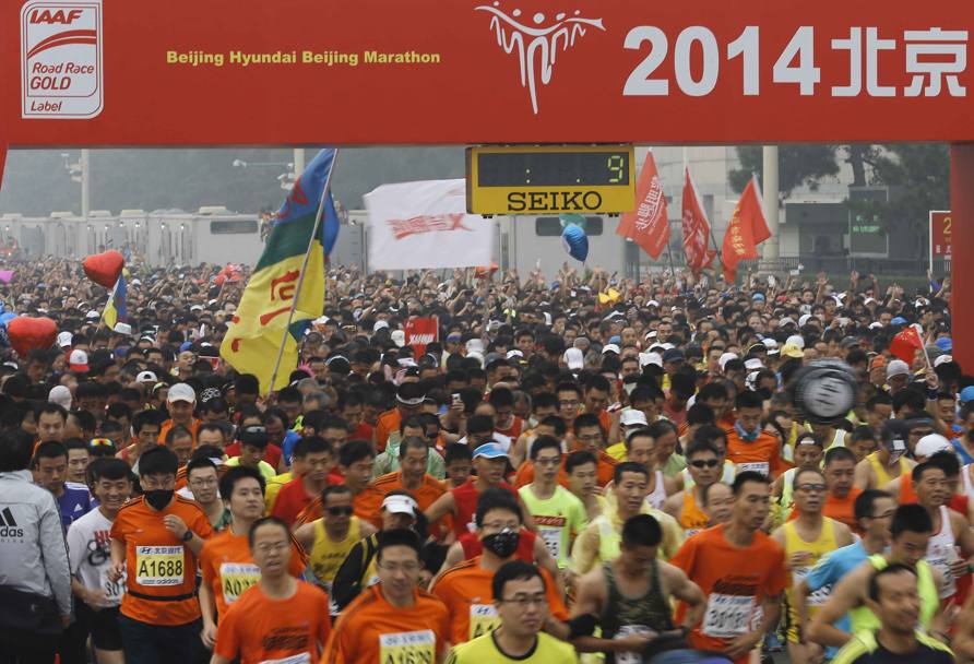 La maratona a Pechino 2014 (Ap)